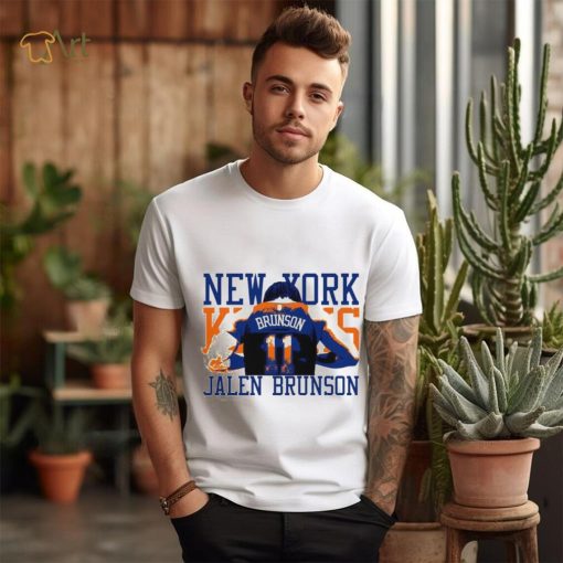 Jalen Brunson 11 back New York Knicks player 2024 art shirt