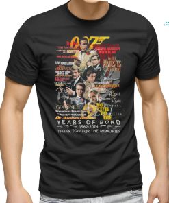 James Bond 2024 62 years memories anniversary Year of Bond t shirt