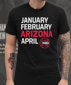 January February Arizona April March Madness shirt