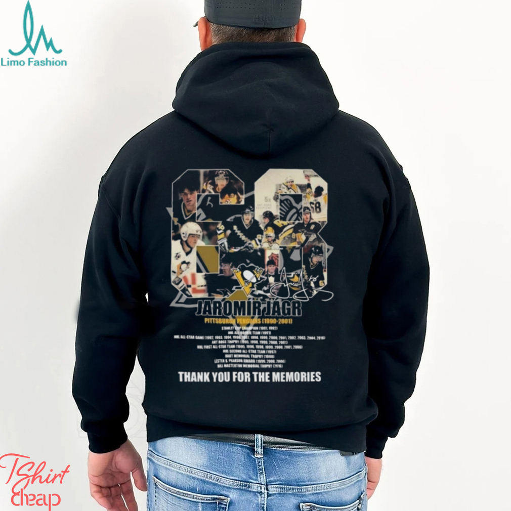 Jaromir Jagr Pittsburgh Penguins 1990 2001 Thank You For The Memories Signature shirt Jaromir Jagr Pittsburgh Penguins 1990 2001 Thank You For The Memories Signature shirt