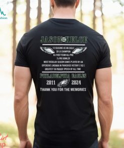 Jason Kelce 62 Philadelphia Eagles 2011 2024 Thank You Shirt