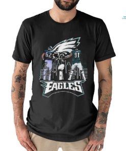 Jason Kelce And Fletcher Cox Philadelphia Eagles Skyline Signatures Shirt