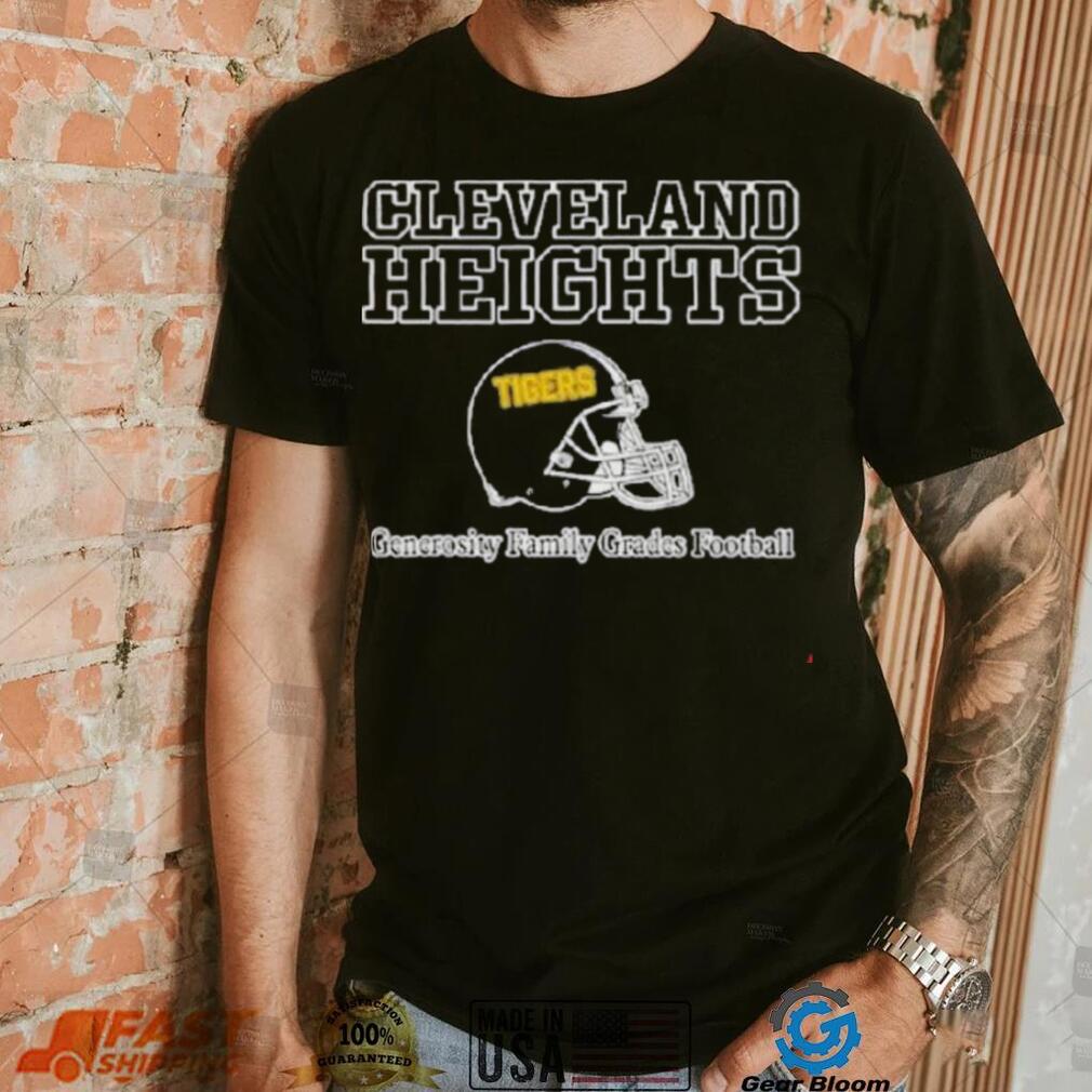 Jason Kelce Wearing Cleveland Heights Generosity Family Grades Football T Shirt Jason Kelce Wearing Cleveland Heights Generosity Family Grades Football T Shirt