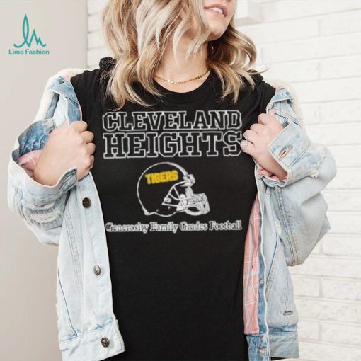 Jason Kelce Wearing Cleveland Heights Generosity Family Grades Football T Shirt