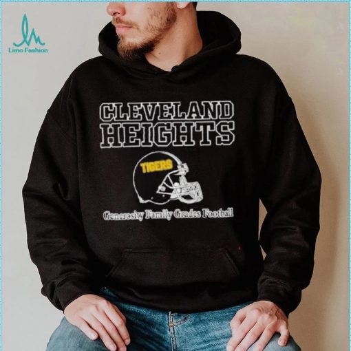 Jason Kelce Wearing Cleveland Heights Generosity Family Grades Football T Shirt