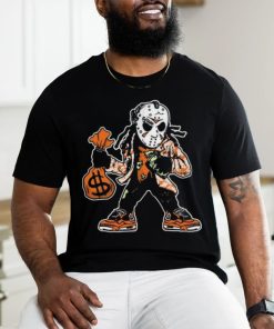 Jason Voorhees wear jordan 5 and holding money bag vector shirt
