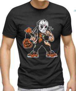 Jason Voorhees wear jordan 5 and holding money bag vector shirt