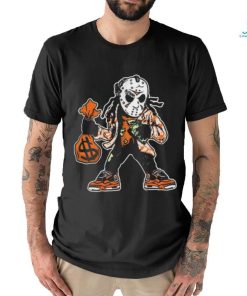 Jason Voorhees wear jordan 5 and holding money bag vector shirt