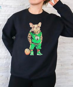 Jaylen Brown Bulldog Wearing Celtics Boston t shirt