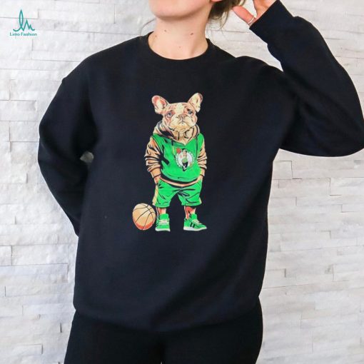 Jaylen Brown Bulldog Wearing Celtics Boston t shirt