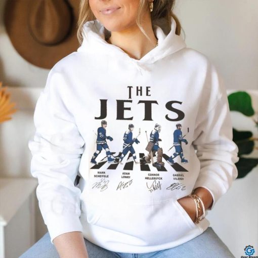 Jets Walking Abbey Road Signatures Ice Hockey Shirt