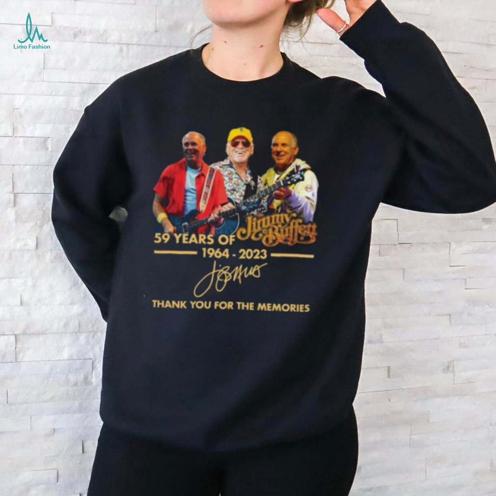 Jimmy Buffett 59 Years Of 1964 2023 Thank You For The Memories Shirt Jimmy Buffett 59 Years Of 1964 2023 Thank You For The Memories Shirt