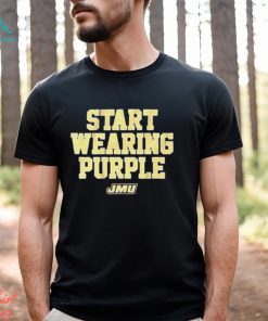 Jmu Start Wearing Purple t shirt
