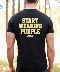 Jmu Start Wearing Purple t shirt