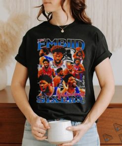 Joel Embiid Philadelphia 76ers NBA Men’s Basketball player signature shirt