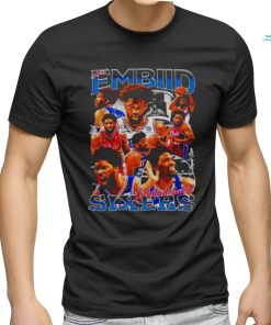 Joel Embiid Philadelphia 76ers NBA Men’s Basketball player signature shirt