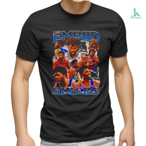 Joel Embiid Philadelphia 76ers NBA Men’s Basketball player signature shirt