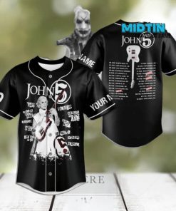 John 5 American Guitarist Custom Name Baseball Jersey