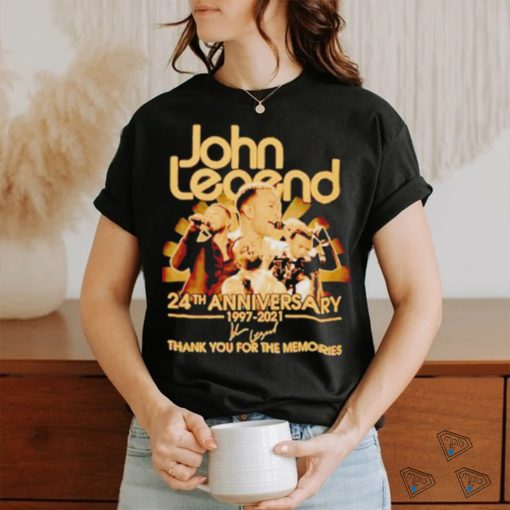 John Legend 24th anniversary thank you for the memories signature shirt