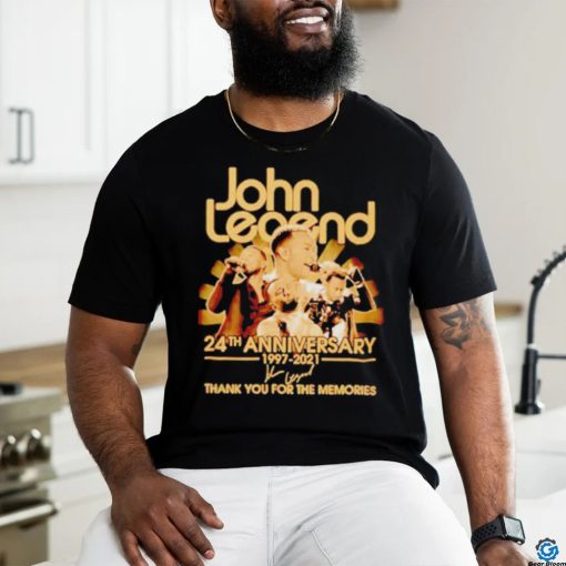 John Legend 24th anniversary thank you for the memories signature shirt