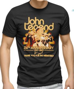John Legend 24th anniversary thank you for the memories signature shirt