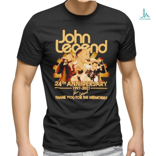 John Legend 24th anniversary thank you for the memories signature shirt