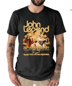 John Legend 24th anniversary thank you for the memories signature shirt