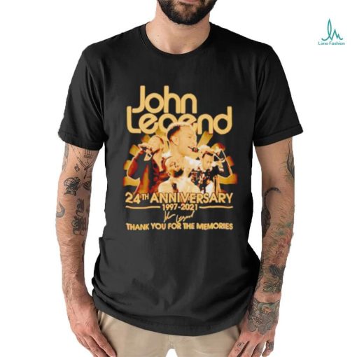 John Legend 24th anniversary thank you for the memories signature shirt