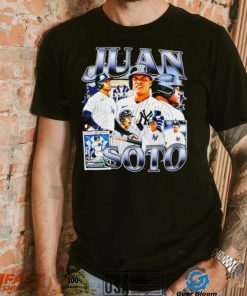 Juan Soto professional baseball outfielder for the New York Yankees portrait card shirt