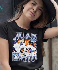 Juan Soto professional baseball outfielder for the New York Yankees portrait card shirt