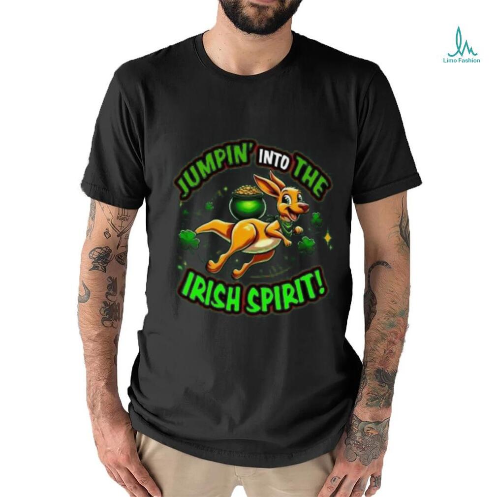 Jumpin’ into the Irish spirit St. Patrick’s Day T Shirt Jumpin’ into the Irish spirit St. Patrick’s Day T Shirt
