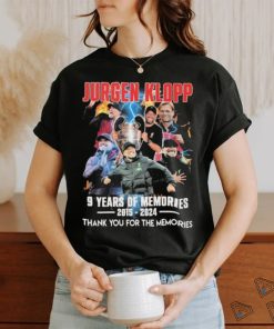 Jurgen Klopp 09 Years Of Memories 2015 2024 Thank You For The Memories Signature Shirt