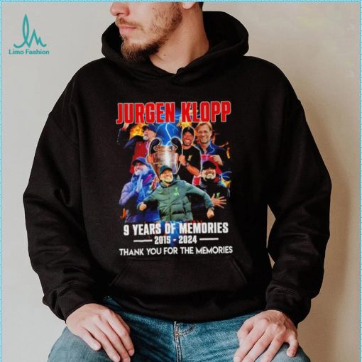 Jurgen Klopp Liverpool 9 years of the memories 2015 2024 thank you for the memories signature shirt