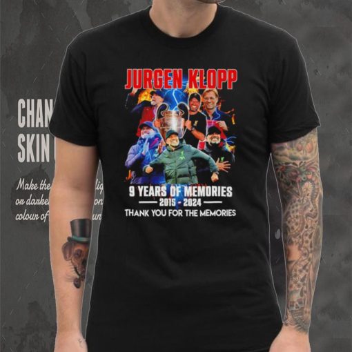 Jurgen Klopp Liverpool 9 years of the memories 2015 2024 thank you for the memories signature shirt