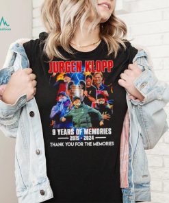 Jurgen Klopp Liverpool 9 years of the memories 2015 2024 thank you for the memories signature shirt
