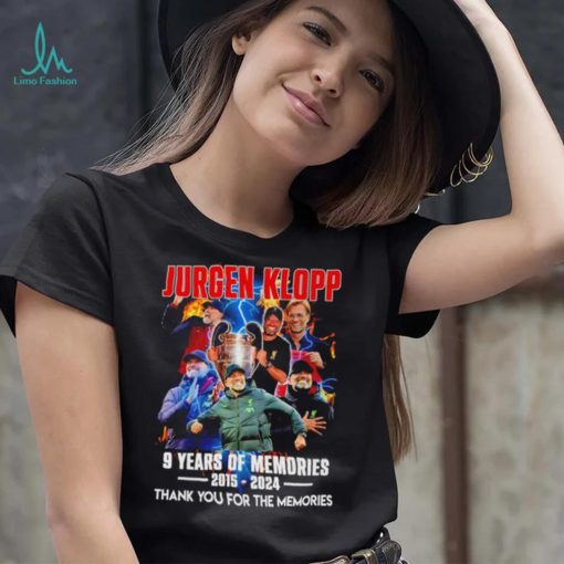 Jurgen Klopp Liverpool 9 years of the memories 2015 2024 thank you for the memories signature shirt