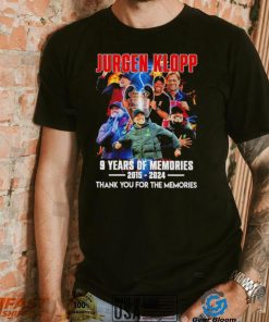 Jurgen Klopp Liverpool 9 years of the memories 2015 2024 thank you for the memories signature shirt
