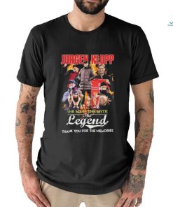 Jurgen Klopp The Man The Myth The Legend Thank You For The Memories Signature Shirt