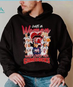 Just a woman who loves her Gamecocks signatures shirt