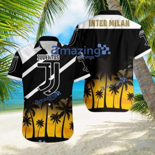 Juventus FC Logo Button Down Hawaiian Shirt Hip Summer Trend