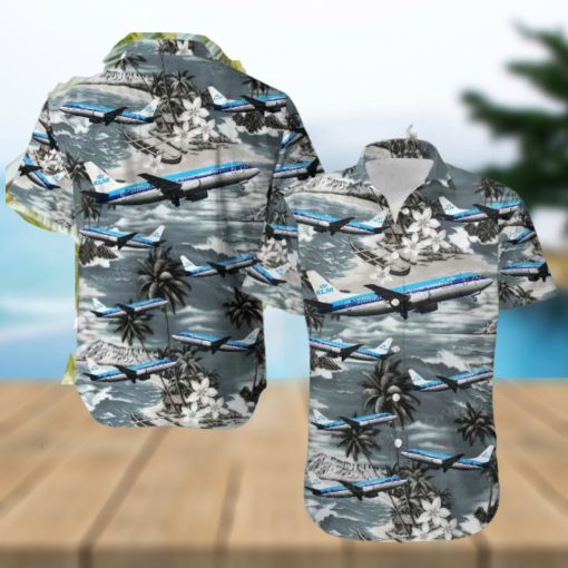 KLM Royal Dutch Airlines Boeing 737 306 Hawaiian Shirt