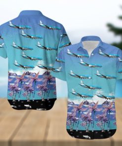 KLM Royal Dutch Airlines Boeing 737 9K2 Hawaiian Shirt