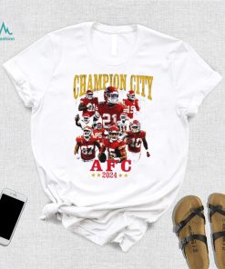 Kansas City Chiefs Champion City AFC 2024 players logo shirt