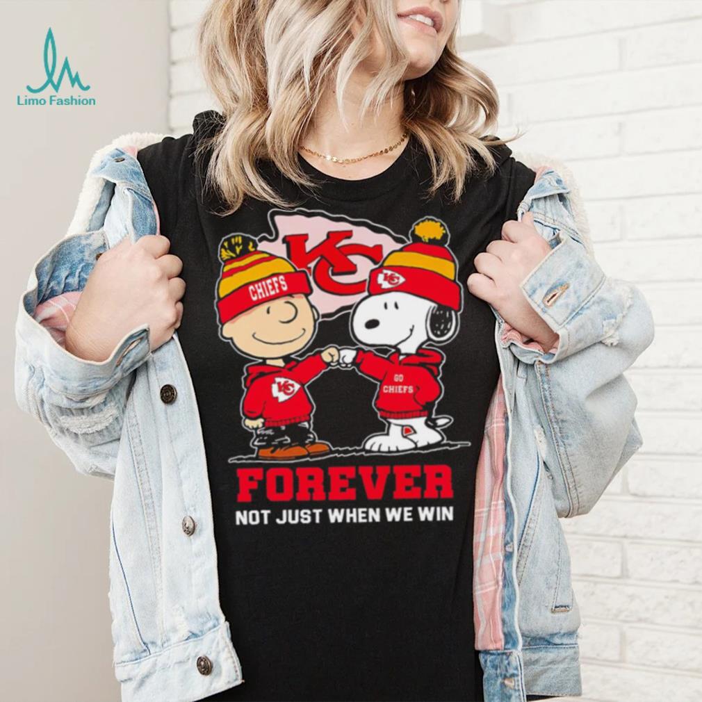 Kansas City Chiefs Snoopy and Charlie Brown forever not just when we win go Chiefs shirt Kansas City Chiefs Snoopy and Charlie Brown forever not just when we win go Chiefs shirt