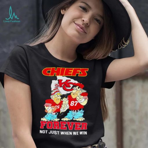 Kansas City Chiefs forever not just when we win Patrick Mahomes and Travis Kelce cartoon shirt