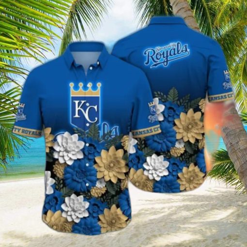 Kansas City Royals MLB Flower Hawaii Shirt And Tshirt For Fans