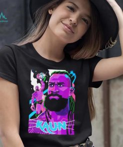 Kaun American professional wrestler cartoon shirt