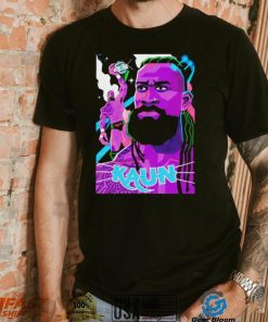Kaun American professional wrestler cartoon shirt