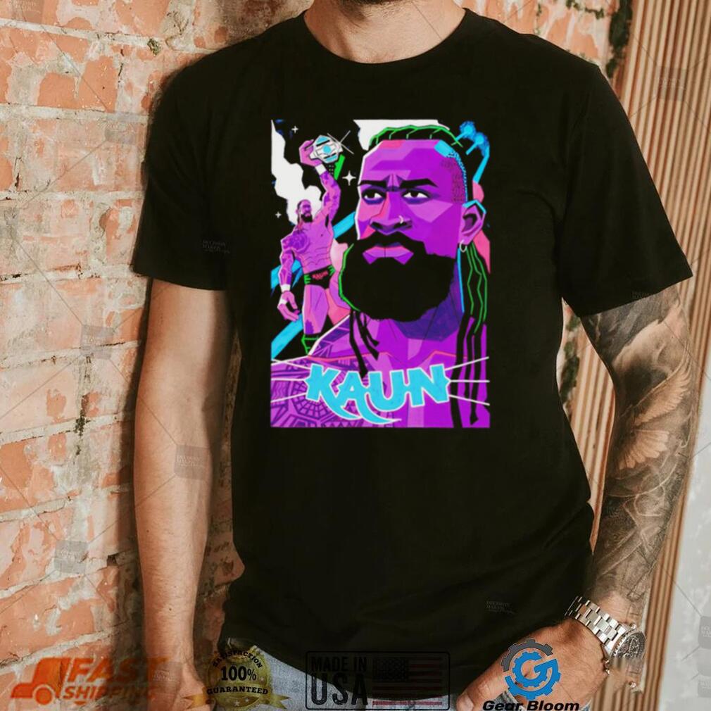 Kaun American professional wrestler cartoon shirt Kaun American professional wrestler cartoon shirt