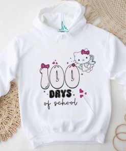 Kawaii Kitty angel 100 Days Of School heart shirt